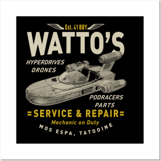 Watto's Junkyard Land Speeder by Buck Tee Posters and Art